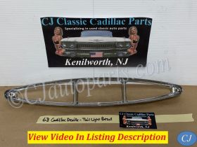 OEM 1967 1968 Cadillac Deville Fleetwood Calais Commrecial Chassis TAIL LIGHT BEZEL TRIM BUMPER END REAR LAMP #5959155